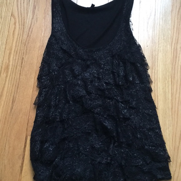 Two Express Lace Ruffle Tanks - Picture 2 of 7